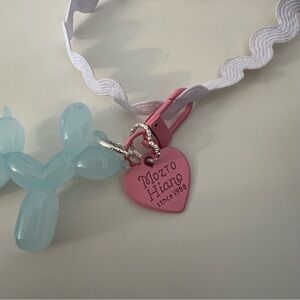 Mozto Hiano Balloon Dog Blue Pink Key Bag Charm